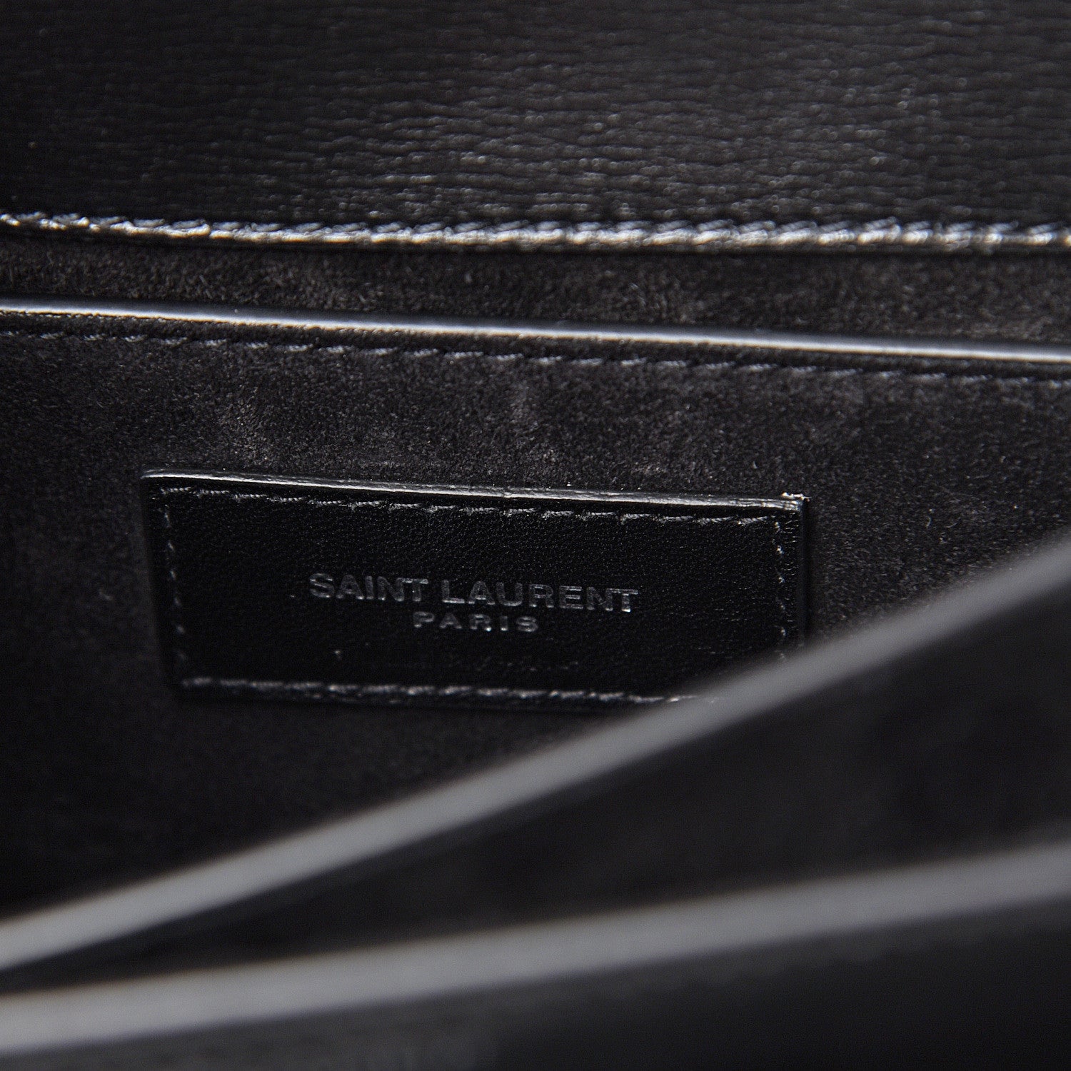 Saint Laurent Calfskin Medium Monogram Sunset Black 7 of 10
