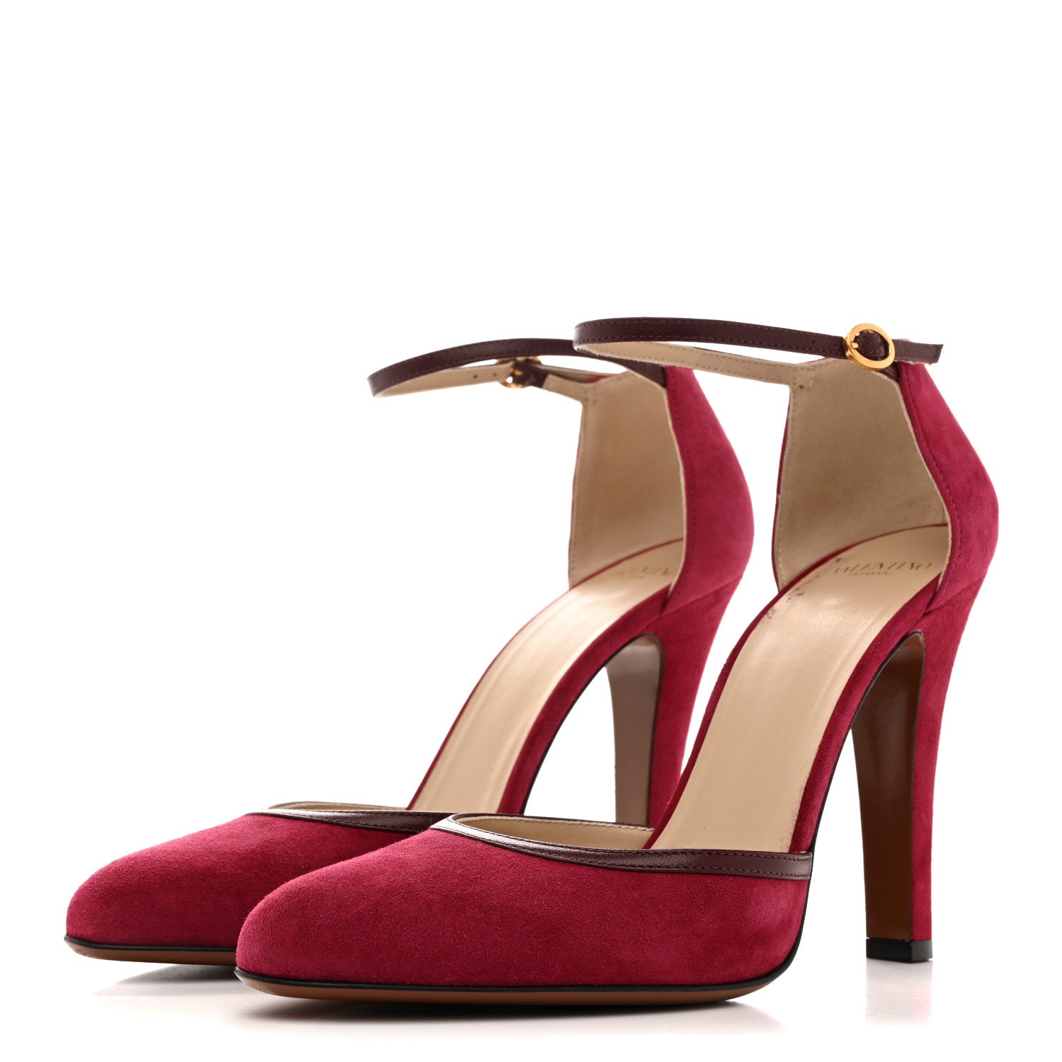 Valentino Garavani Suede Hi Dolly Pumps 39.5 Pink 1863436