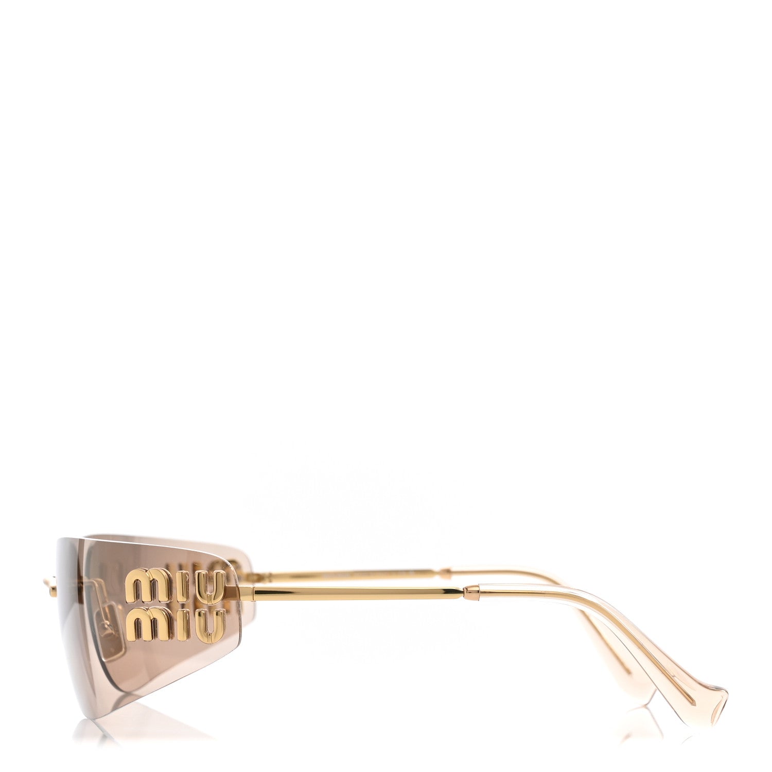 Miu Miu Metal Aube Sunglasses SMUA51 Gold 3 of 7