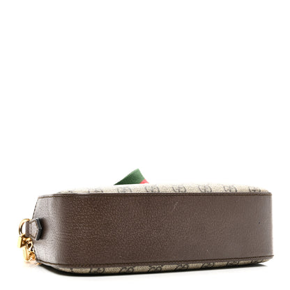 Gucci GG Supreme Monogram Web Neo Vintage Shoulder Bag Beige New Acero Crop 4 of 10