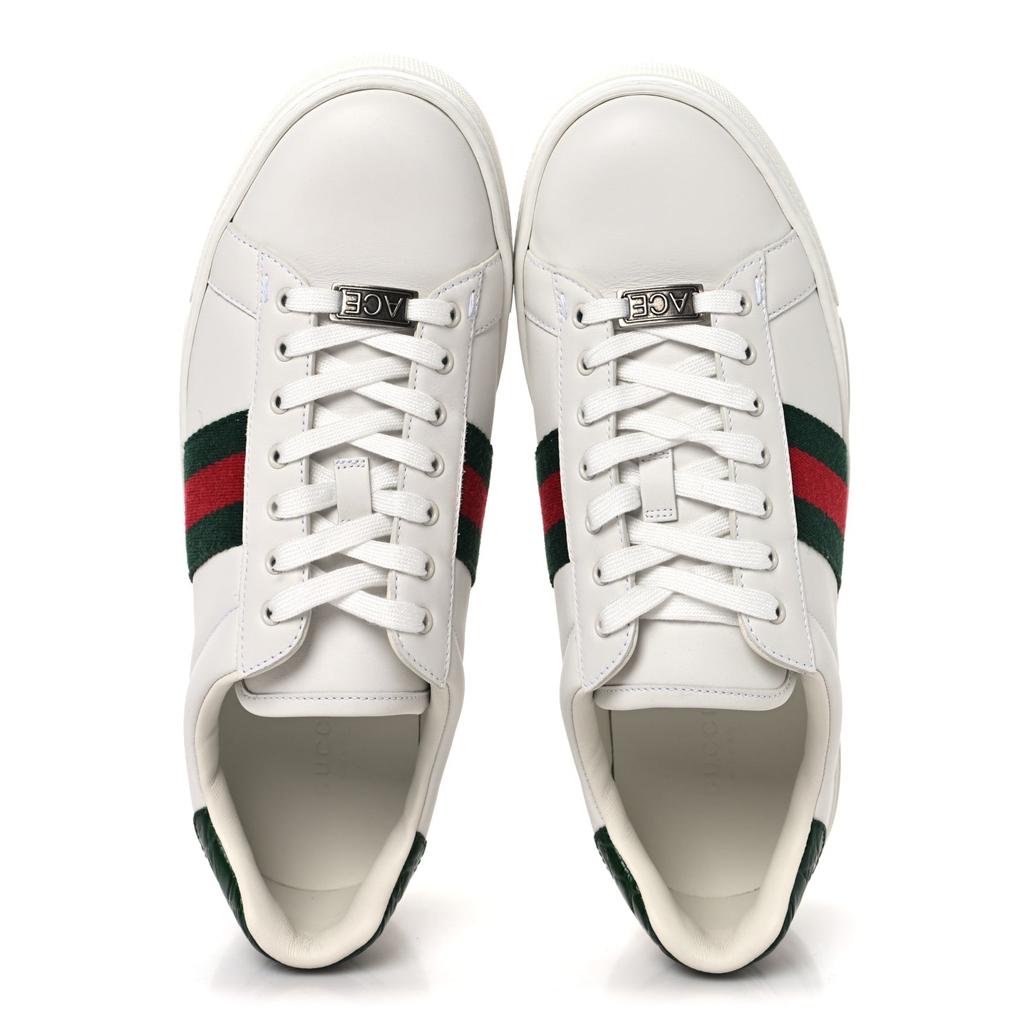 Ultralight Plume Calfskin Web Womens Ace Platform Sneakers 39 White