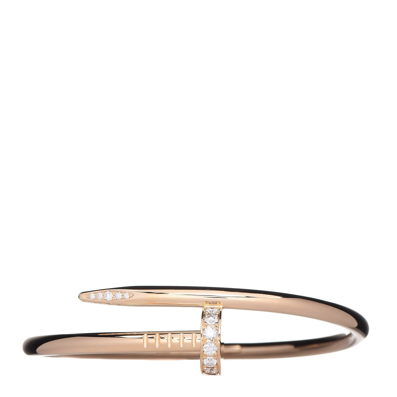 Cartier 18K Yellow Gold Diamond Juste Un Clou Bracelet 15 1 of 5