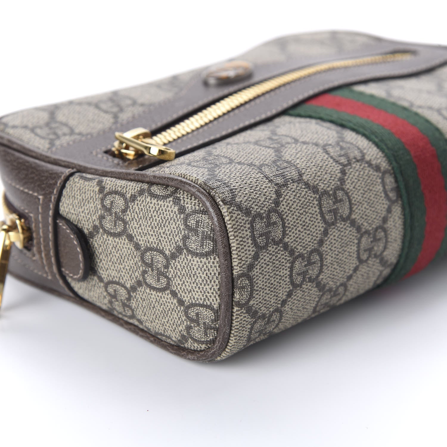 Gucci GG Supreme Monogram Web Small Ophidia Belt Bag 85 34 Dark Brown 6 of 10