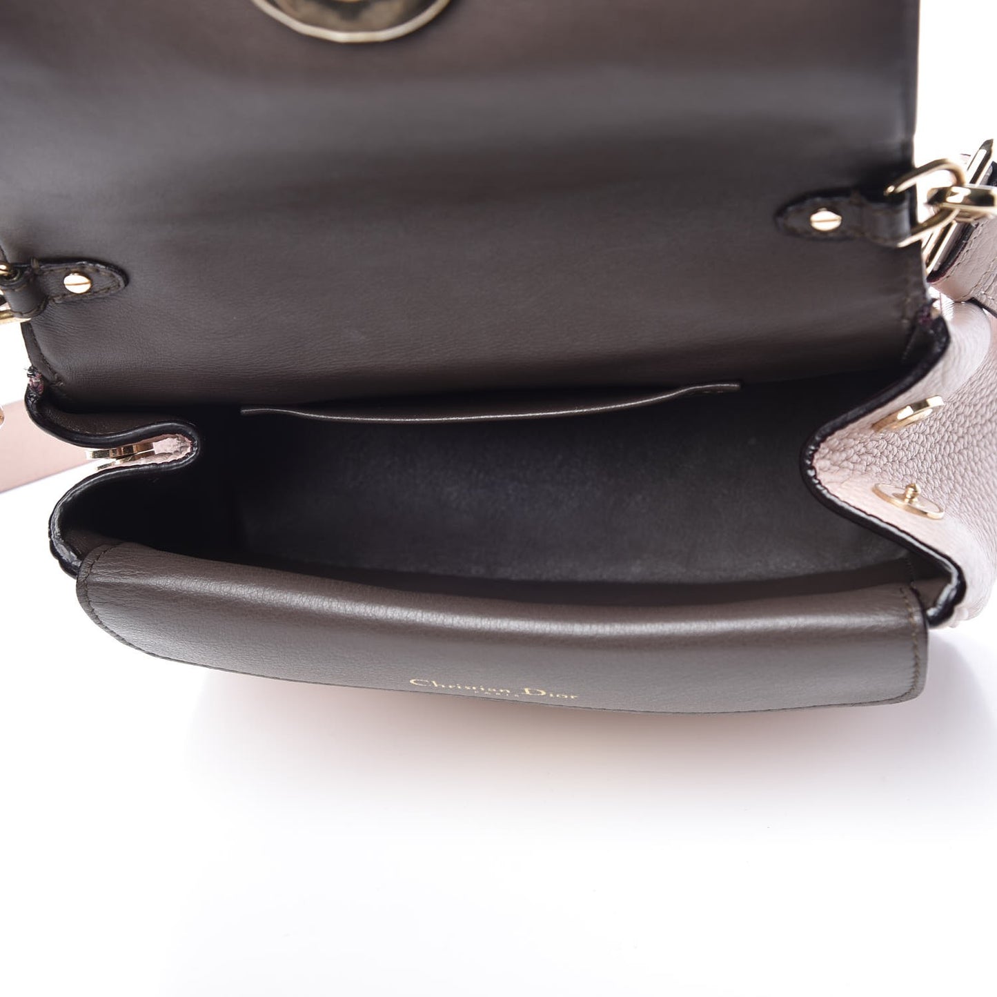 Bullcalf Mini Be Dior Flap Rose Poudre
