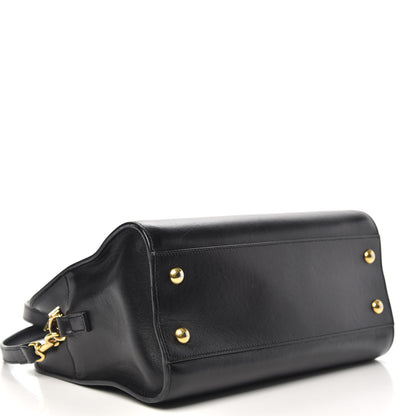 Saint Laurent Calfskin Monogram Baby Cabas Black 5 of 14