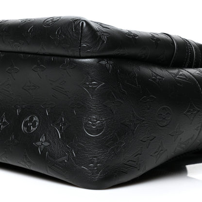 Louis Vuitton Calfskin Monogram Shadow Sprinter Backpack Black 9 of 9