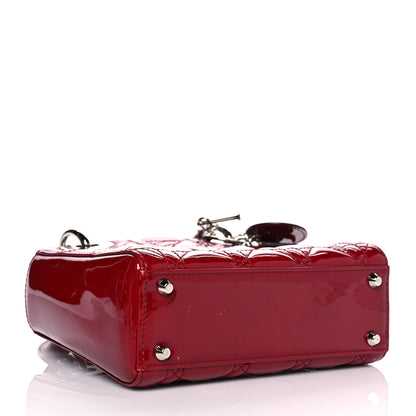 Christian Dior Patent Cannage Mini Lady Dior Red 4 of 8
