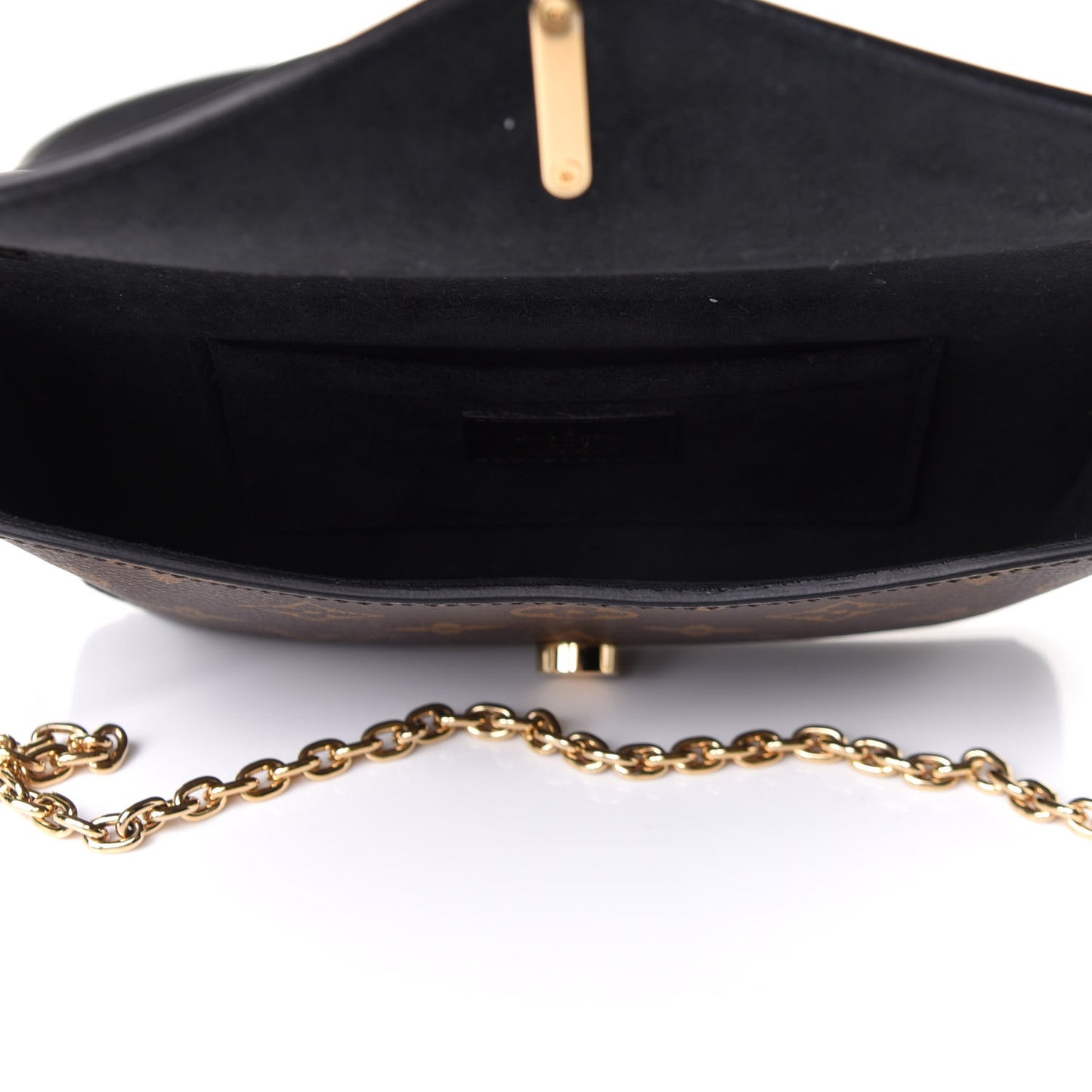 Monogram Padlock On Strap Black
