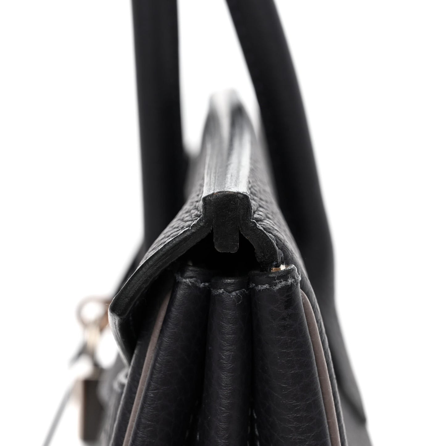 Togo Bi-Color Horseshoe Birkin 35 Black Etoupe