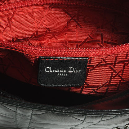 Christian Dior Lambskin Cannage Large Lady Dior Black 6 of 7