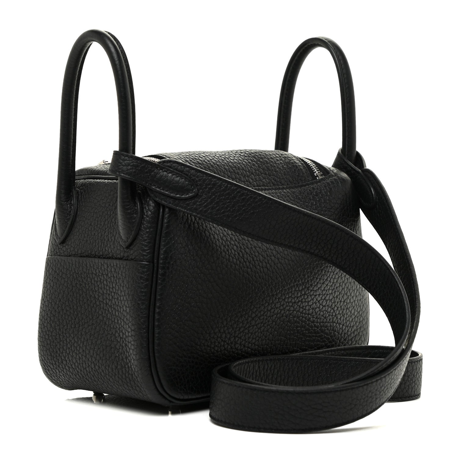 Hermes Taurillon Clemence Mini Lindy 20 Black 3 of 11
