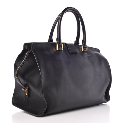 Saint Laurent Smooth Calfskin Medium Monogram Cabas Black 26 of 31