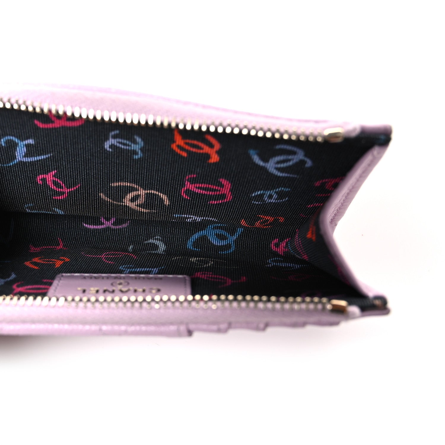 Chanel Caviar Quilted CC Zip Around Card Holder Light Pink Light Pink 5 of 8