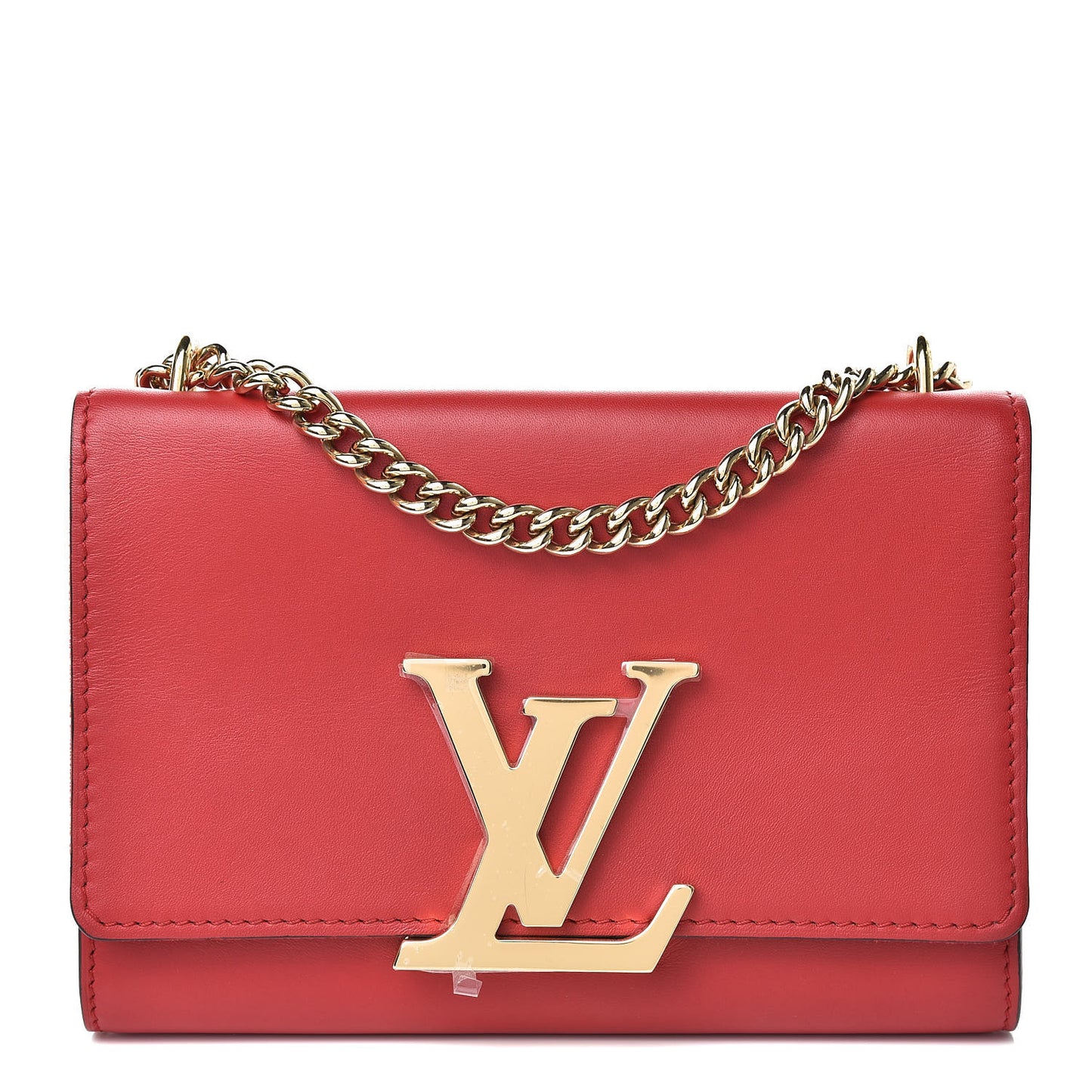 Calfskin Chain Louise GM Framboise