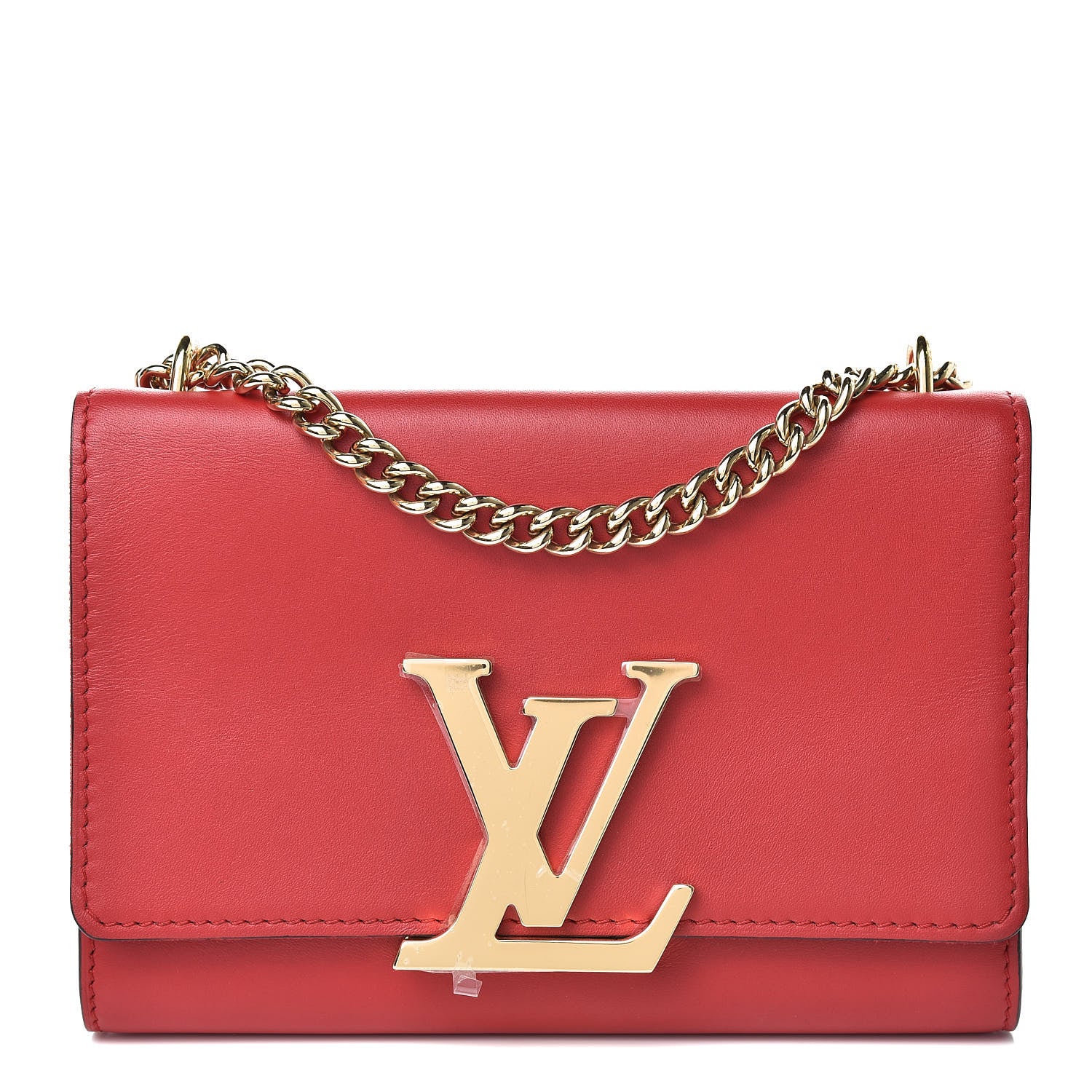 Louis Vuitton Calfskin Chain Louise GM Framboise 1 of 12