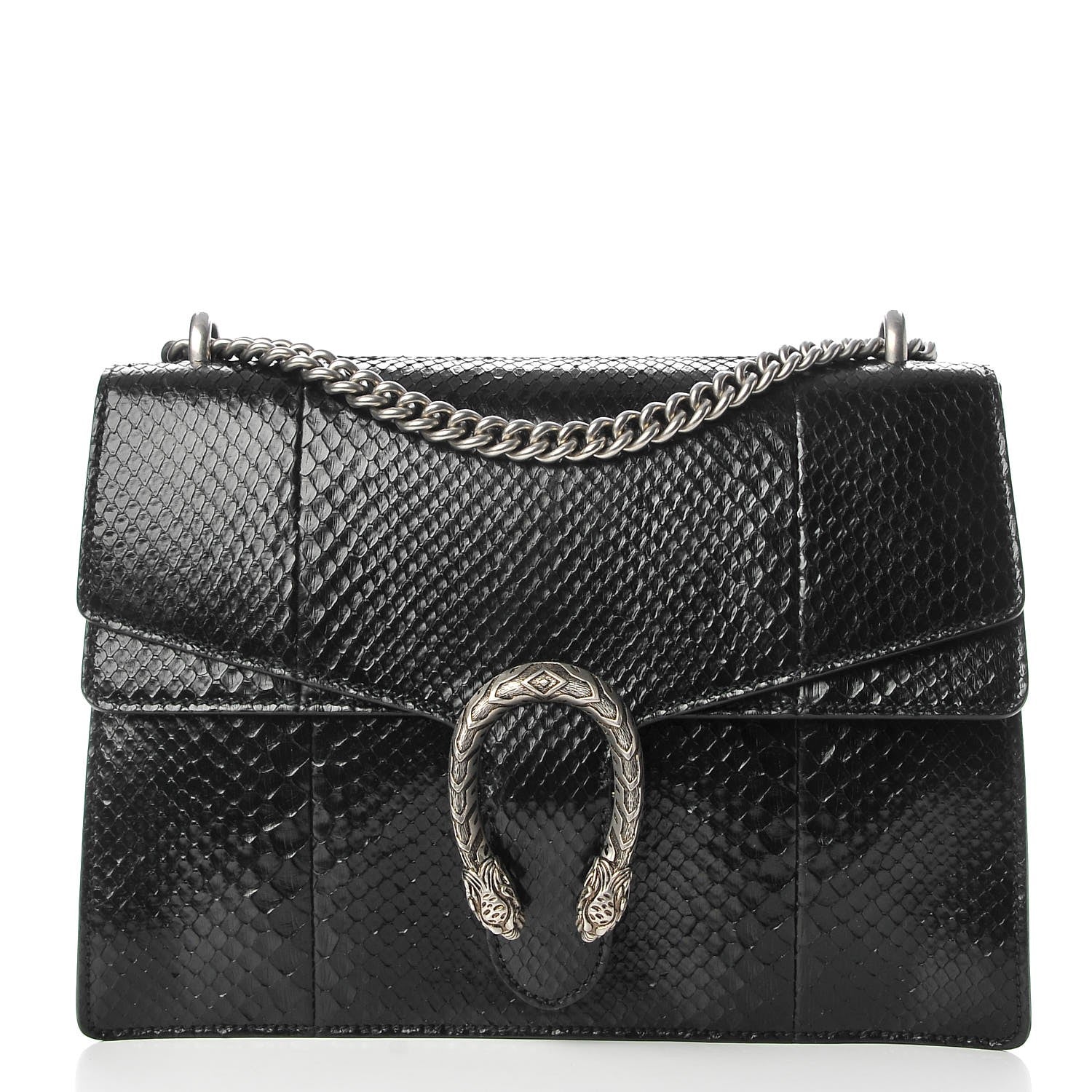 Gucci Python Medium Dionysus Shoulder Bag Black 1 of 9