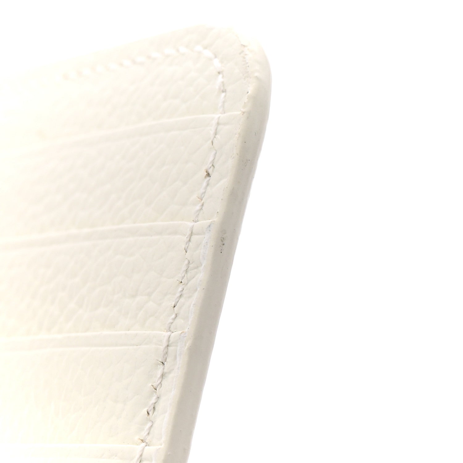 Balenciaga Grained Calfskin Logo Large Cash Long Coin Card Holder White Black 16 of 16