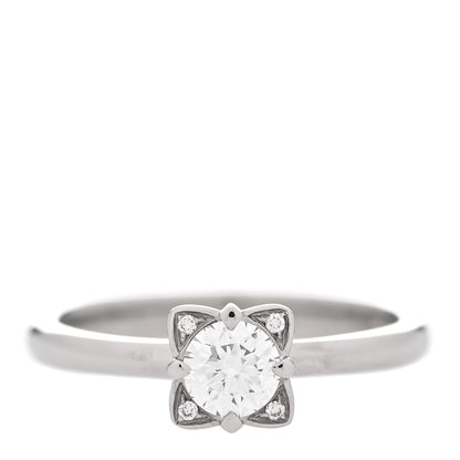Bulgari Platinum Diamond .32ct Dedicata a Venezia Solitaire Engagement Ring 49 4.75 1 of 7