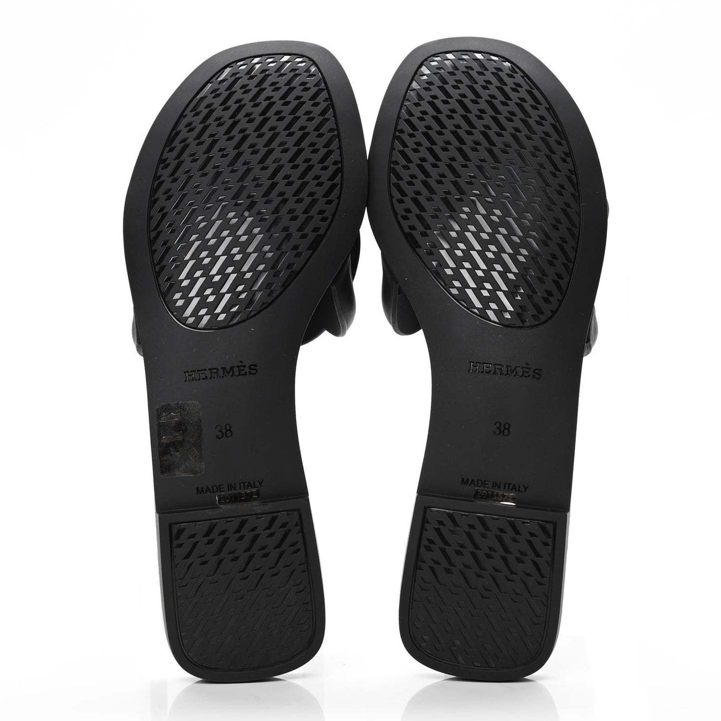 Rubber Aloha Sandals 38 Black