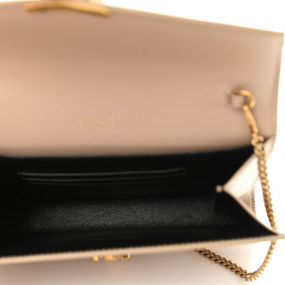 Saint Laurent Grain De Poudre Monogram Cassandra Clasp Bag Beige 4 of 10