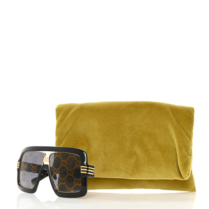 Gucci Acetate Shield GG0900S Sunglasses Black 8 of 8