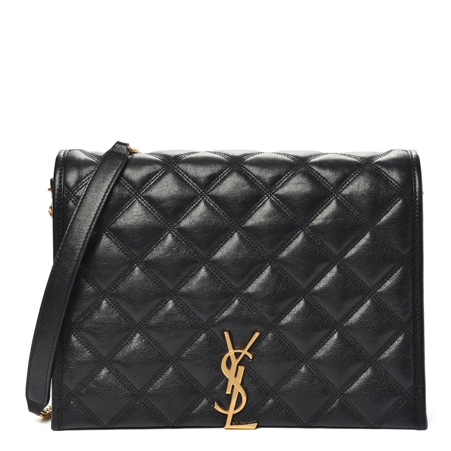 Lambskin Quilted Small Becky Chain Bag Black