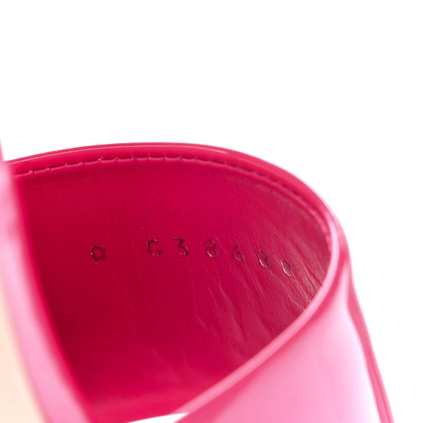 Patent Calfskin CC Mules 35.5 Dark Pink Light Pink