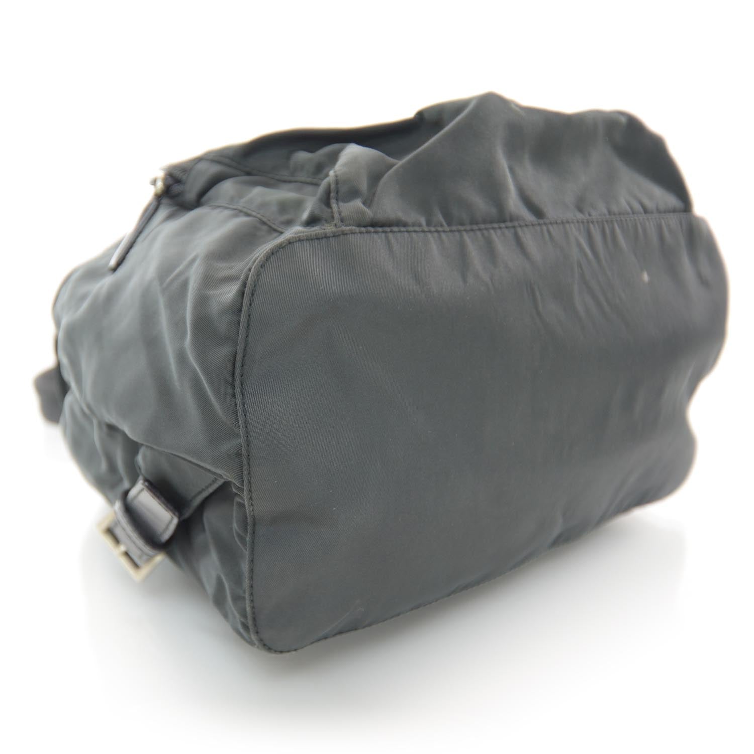 Prada Nylon Cinch Backpack Black 4 of 8