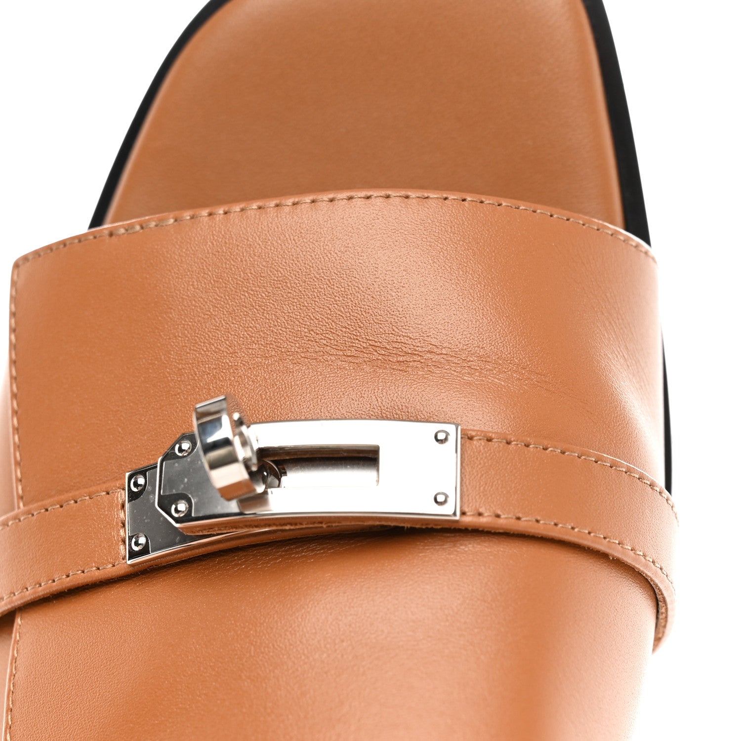 Hermes Calfskin Giulia Sandals 40.5 Naturel 16 of 16