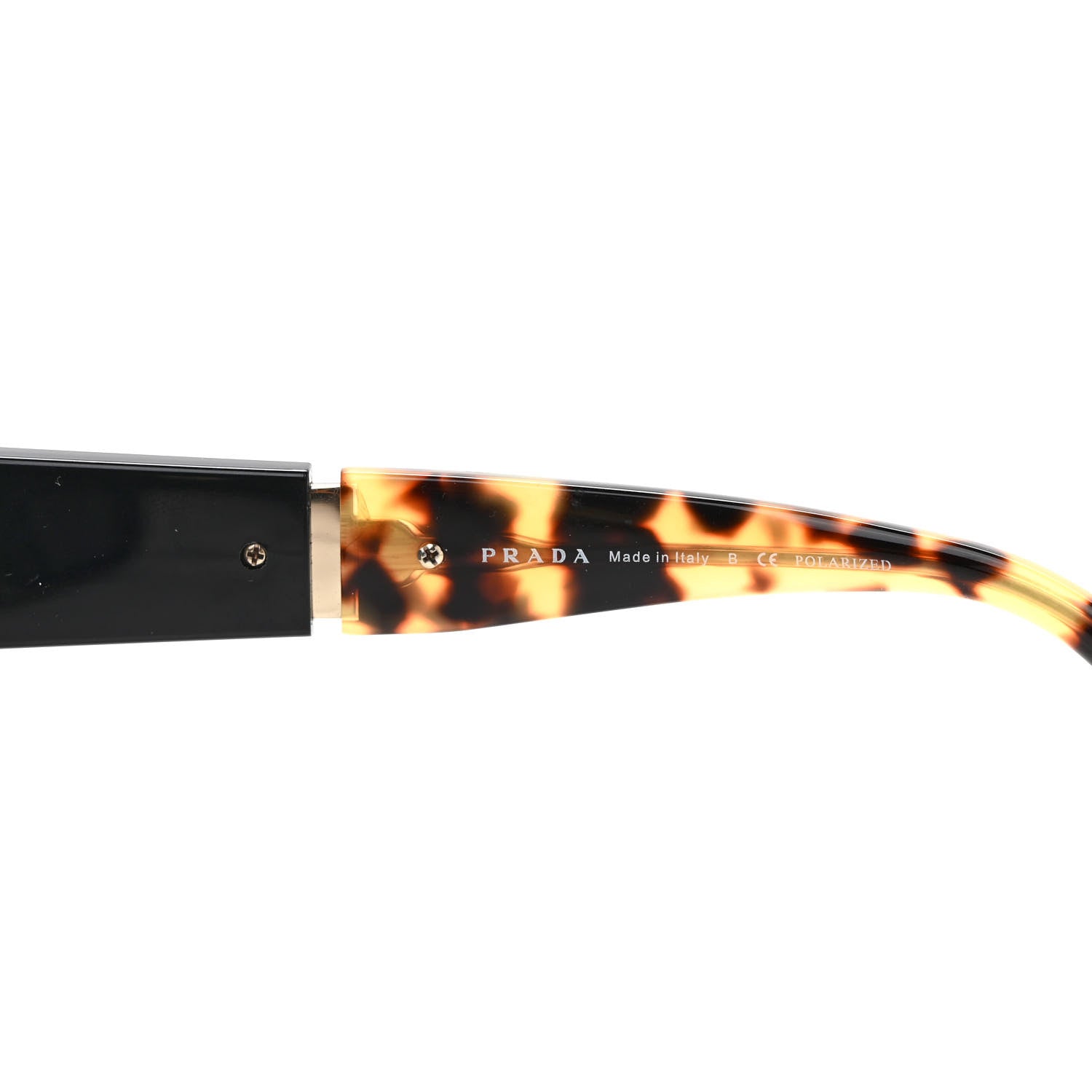 Prada Oversized Monochrome Sunglasses SPR 21X Black Tortoise 6 of 8