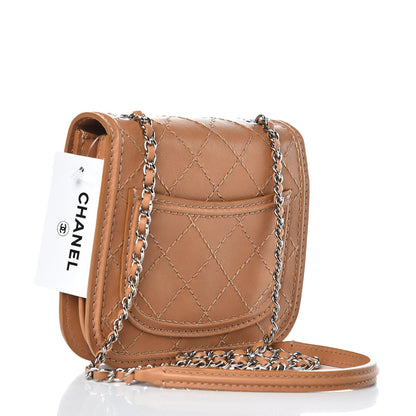 Chanel Calfskin Mini Crossbody Flap Camel 3 of 8