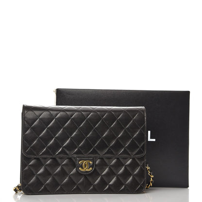 Chanel Lambskin Quilted Medium Single Flap Black 10 of 10