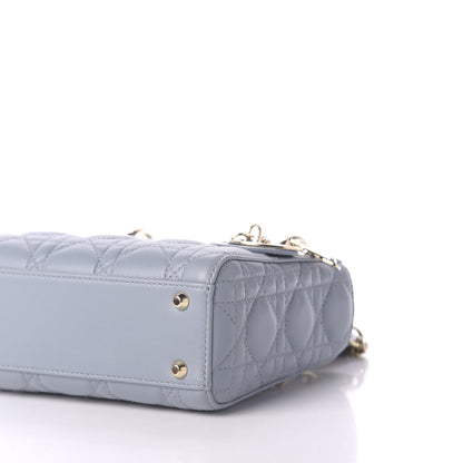 Christian Dior Lambskin Cannage Mini Lady Dior Sky Blue 7 of 11