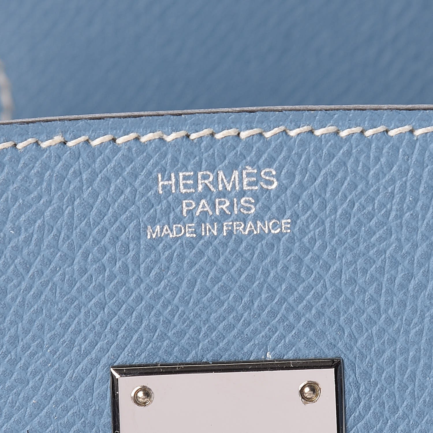 Hermes Epsom Birkin 30 Blue Jean 5 of 9