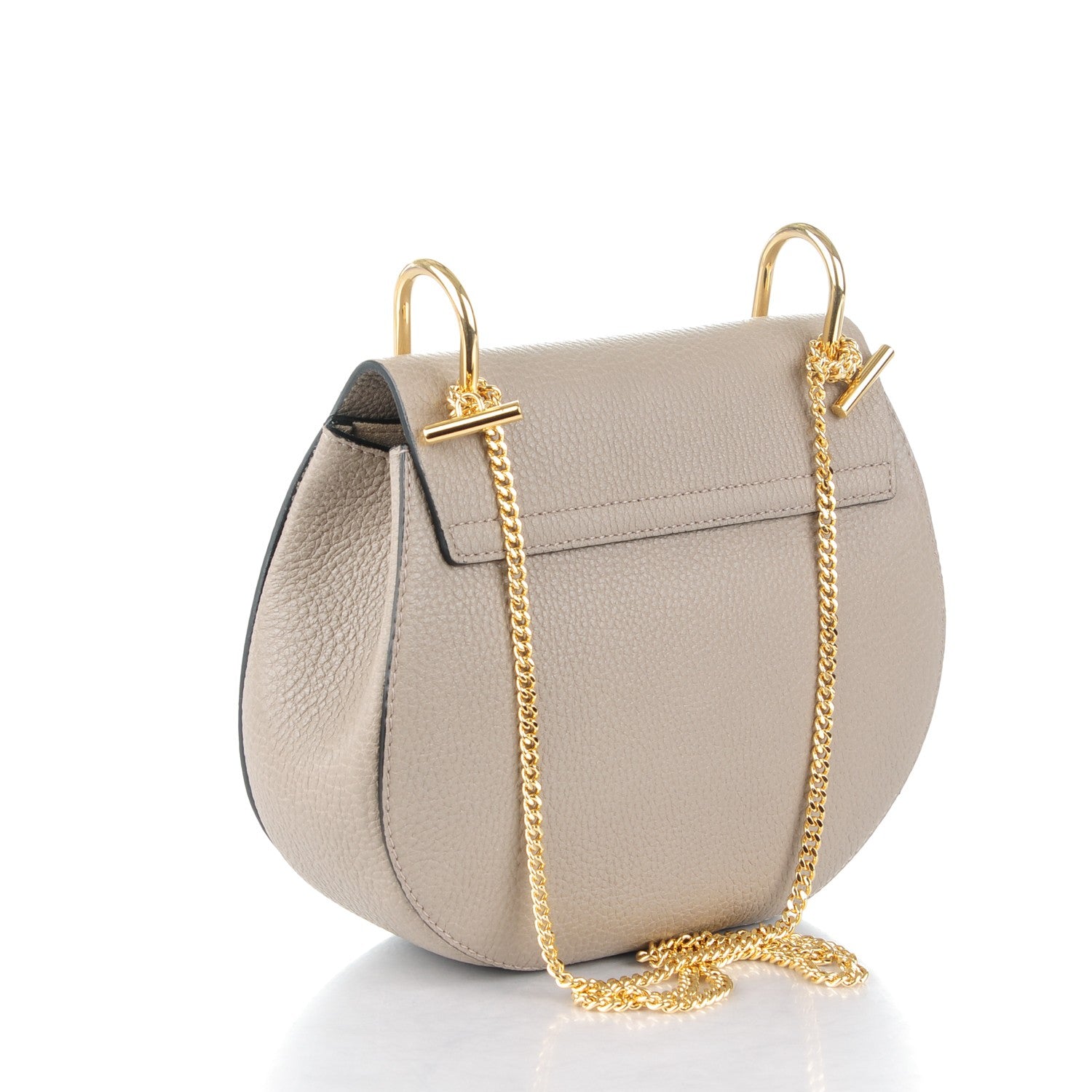 Chloe Grained Lambskin Drew Shoulder Bag Motty Grey 3 of 8