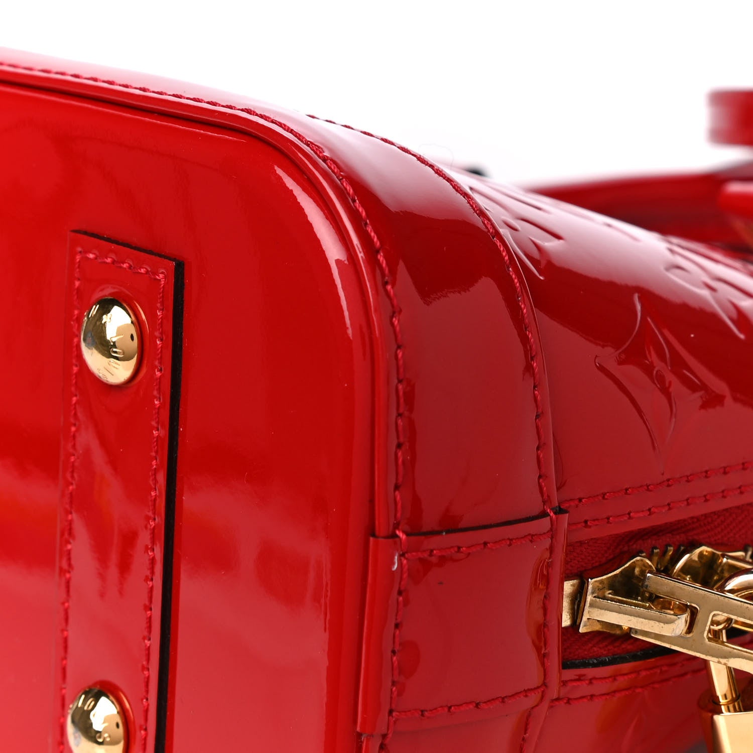 Louis Vuitton Vernis Alma BB Cherry 13 of 13