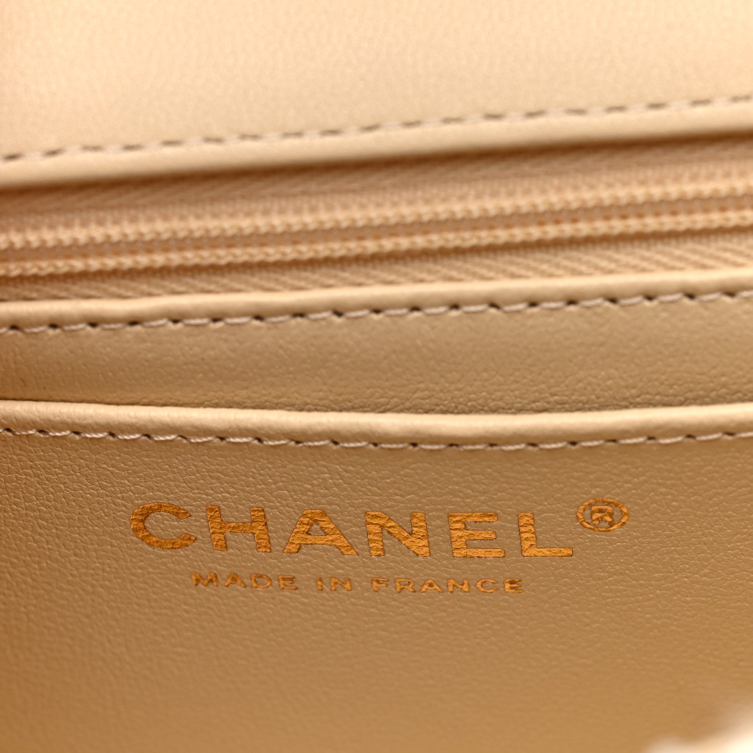 Chanel Tweed Quilted Mini Rectangular Flap Beige 6 of 10