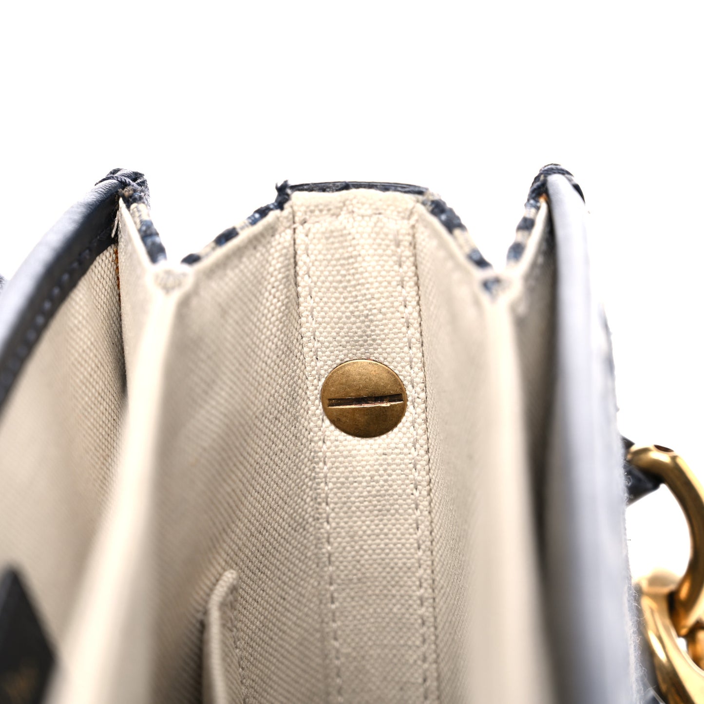 Oblique Square DiorAddict Flap Navy Blue