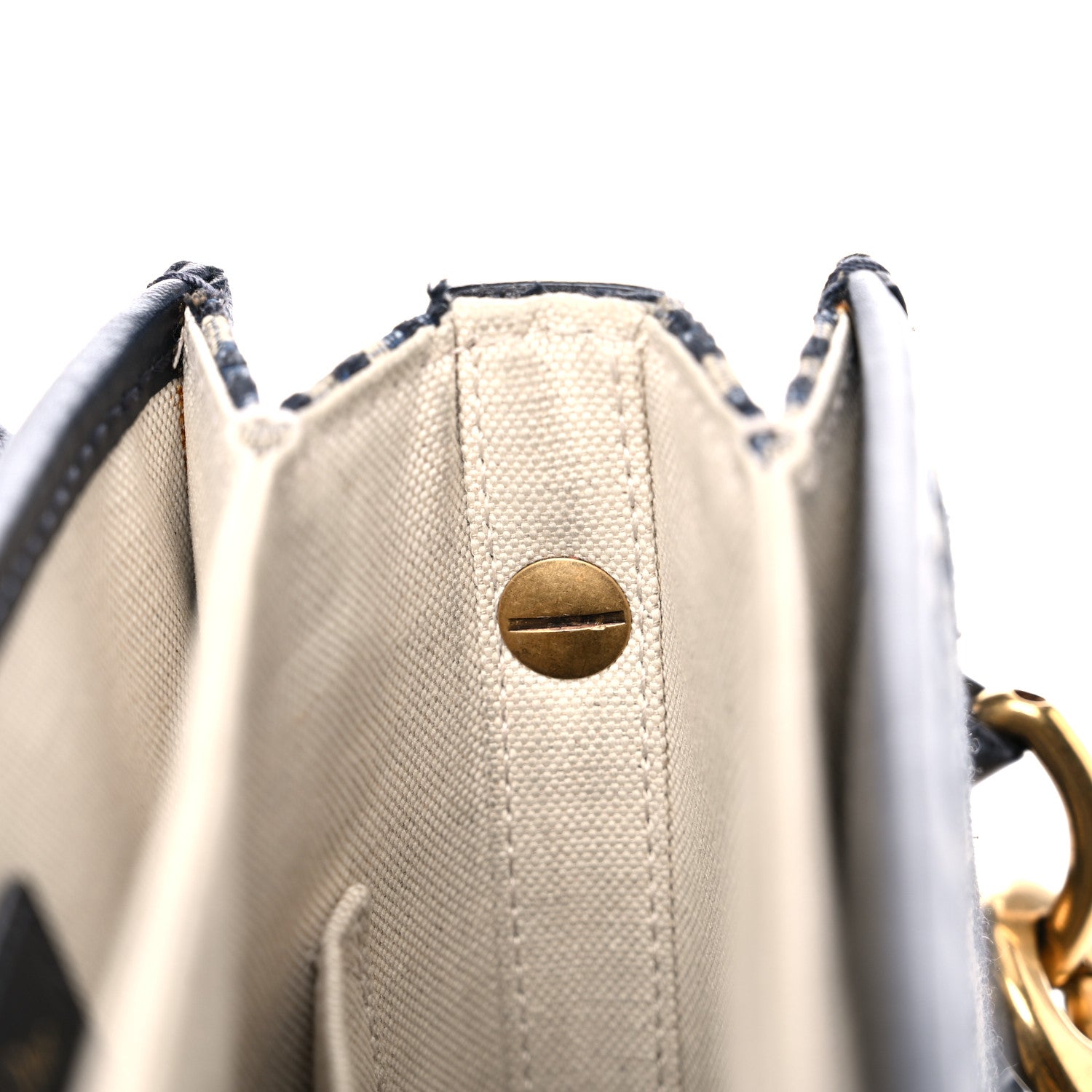Christian Dior Oblique Square DiorAddict Flap Navy Blue 13 of 18