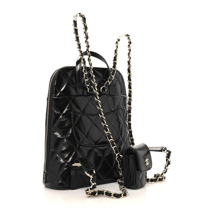 Chanel Shiny Calfskin My Pocket Backpack Black 3 of 10