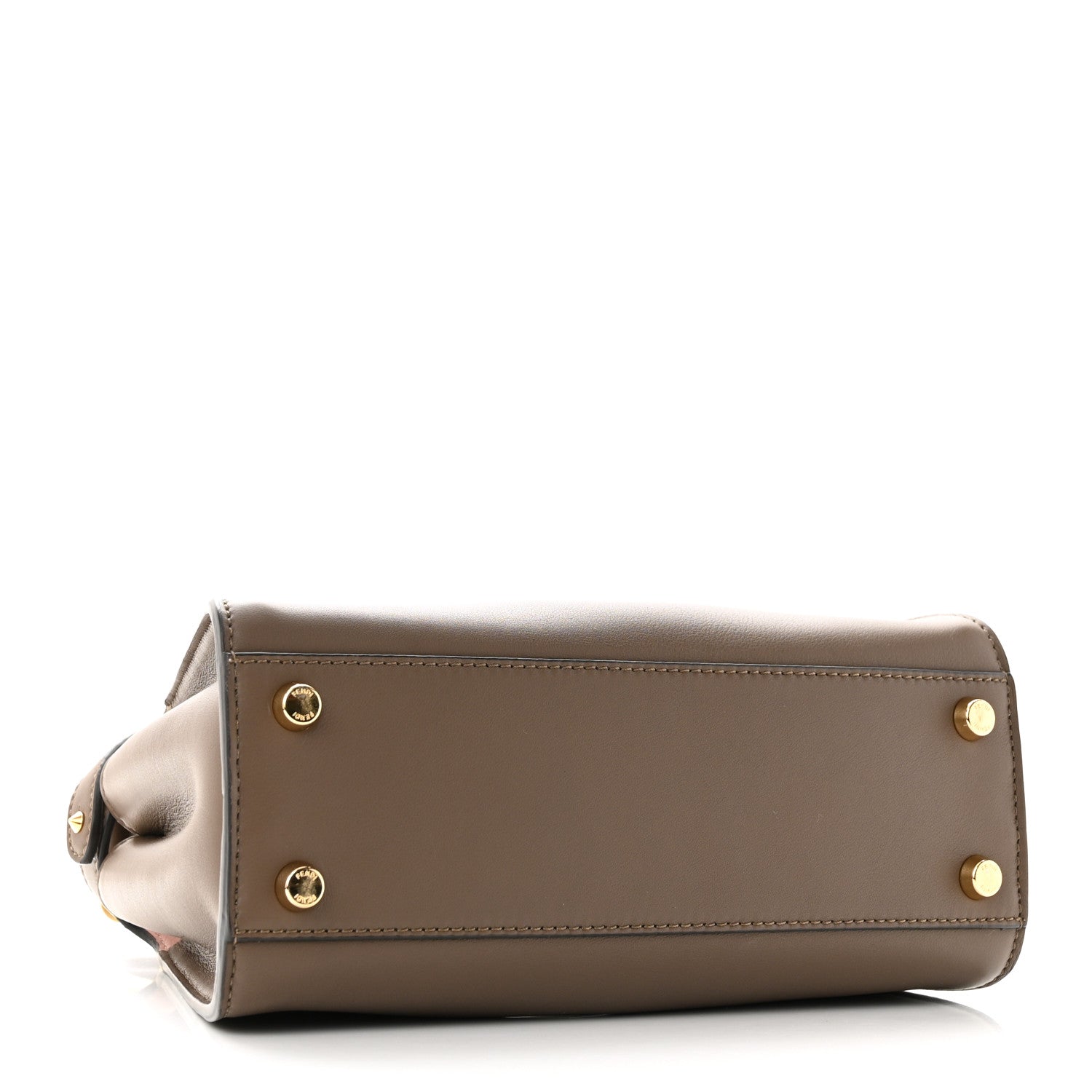 Fendi Vitello Tahiti Burro Bi-Color Medium Peekaboo Iconic Essentially Satchel Maya Camelia Confetto 4 of 10