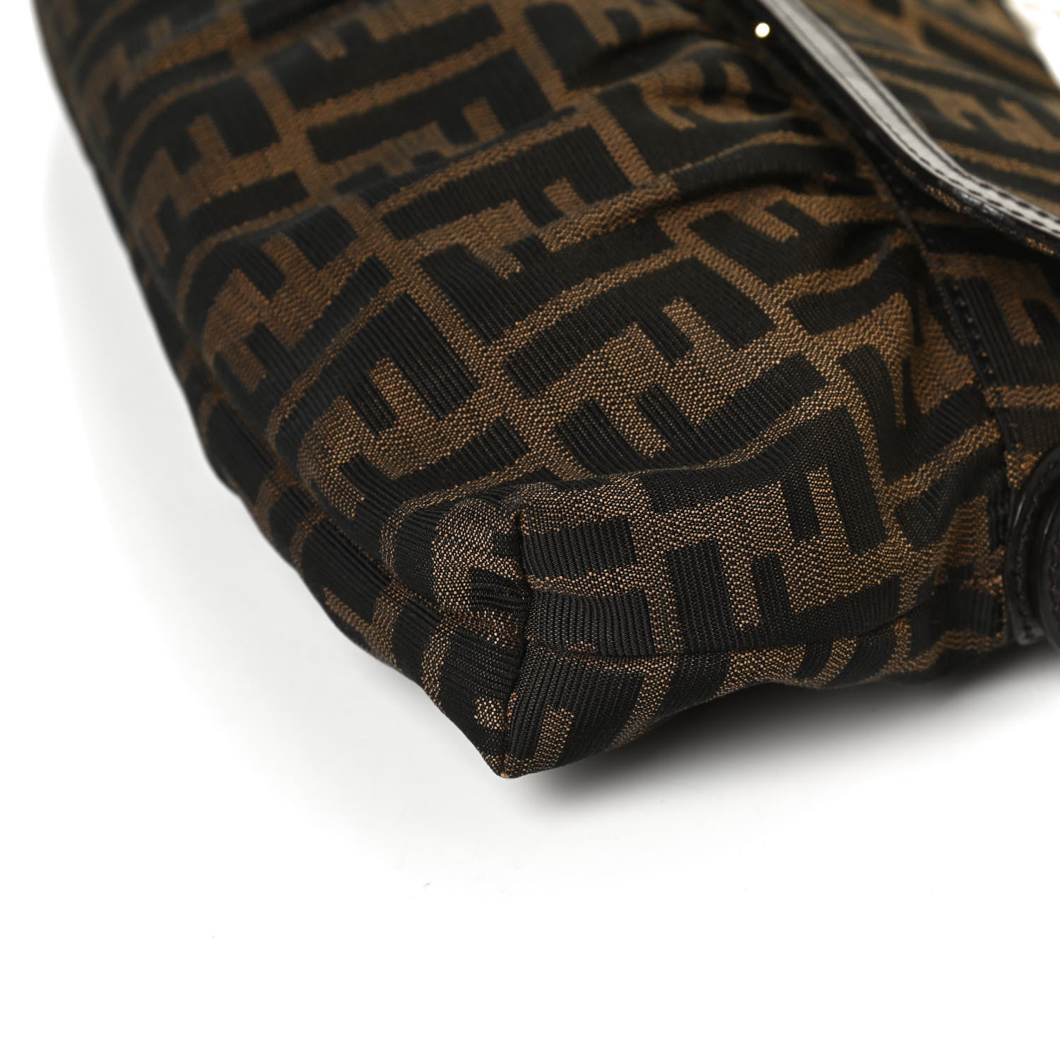 Fendi Zucca Small Chef Shoulder Bag Tobacco 10 of 11