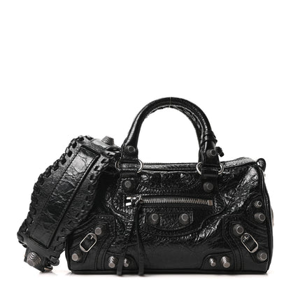 Balenciaga Agneau Arena Mini Le Cagole Duffle Crossbody Bag Black 1 of 11