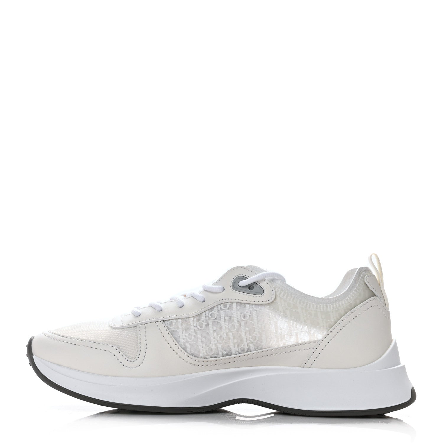 Christian Dior Suede Technical Mesh Oblique Mens B25 Runner Sneaker 41 White 1 of 9