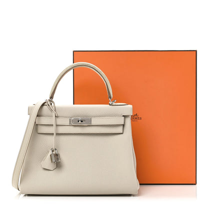 Hermes Togo Matte Alligator Kelly Retourne Touch 28 Beton 11 of 11