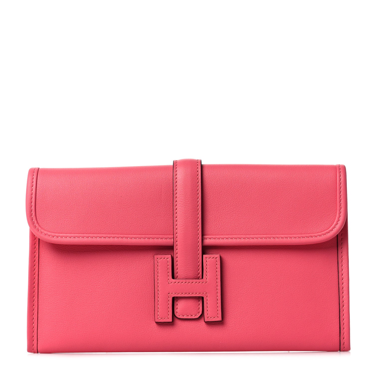 Hermes Swift Jige Duo Clutch Rose Azalee 1 of 8