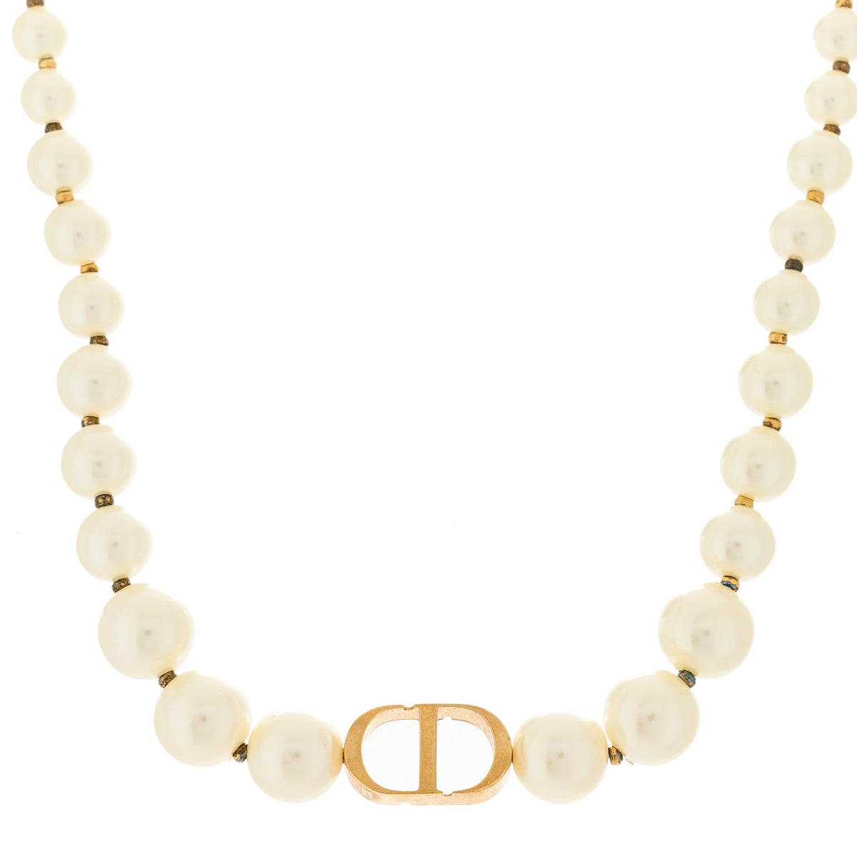 Pearl 30 Montaigne Choker Necklace Gold