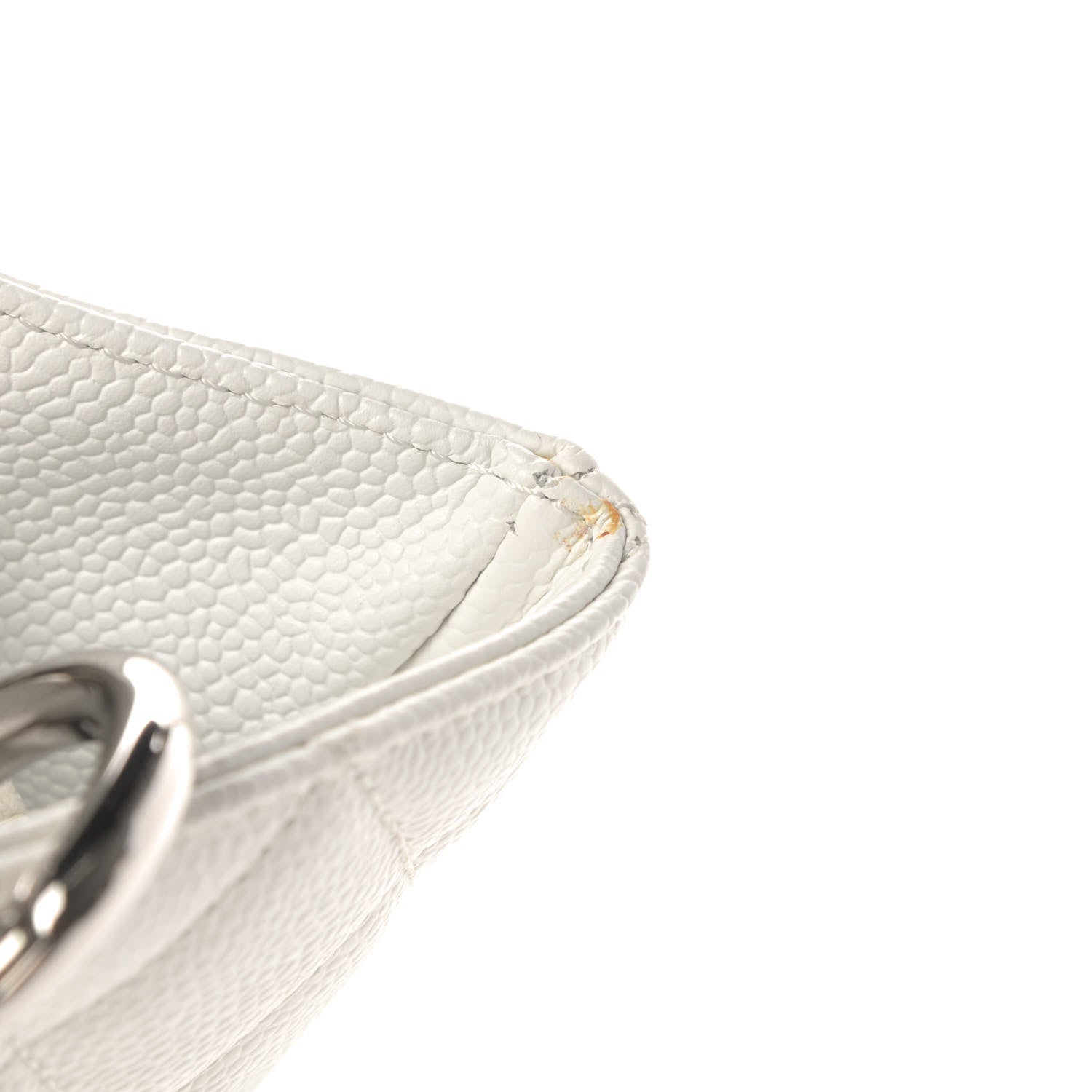 Chanel Caviar Quilted Grand Shopping Tote GST White 6 of 6
