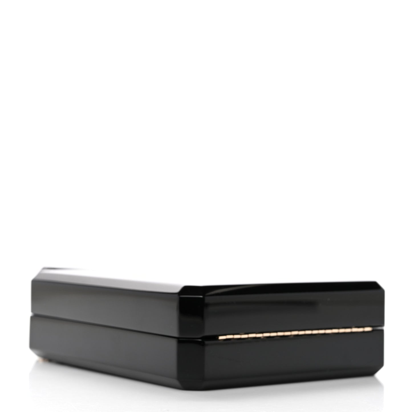 Plexiglass Perfume Bottle Clutch Black