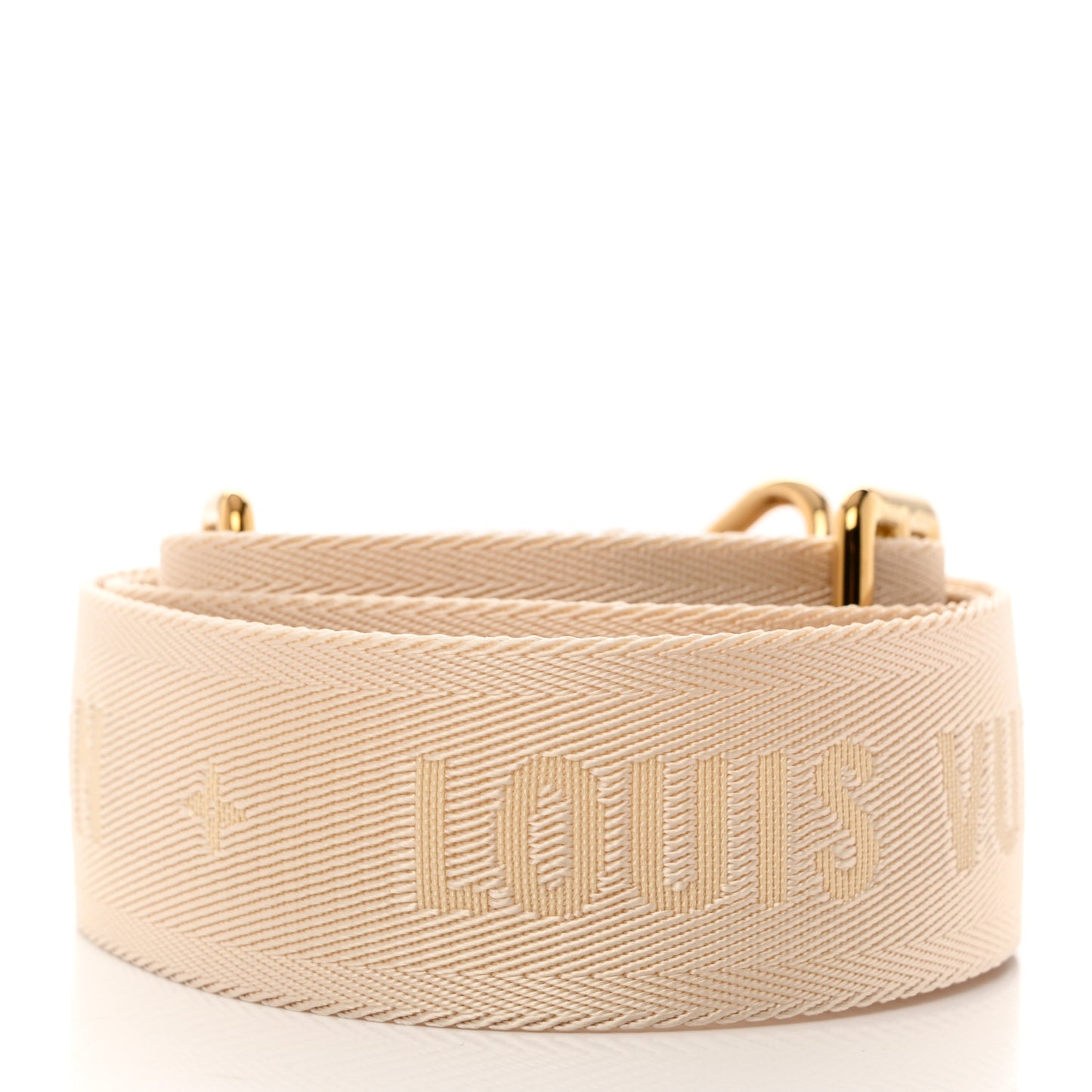 Jacquard Monogram Adjustable Shoulder Strap New Creme